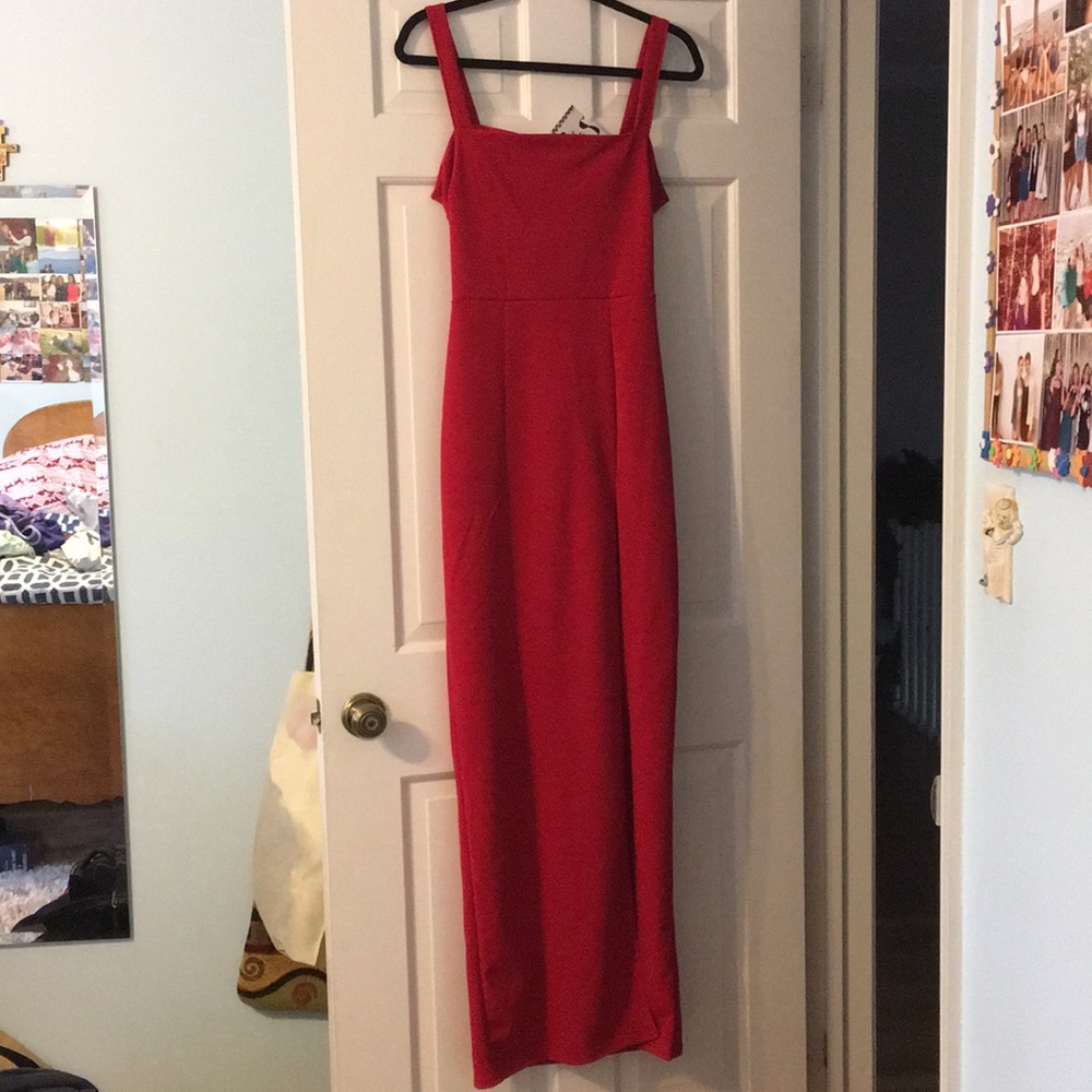 Nasty Gal open back maxi dress